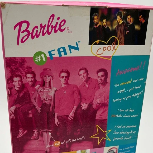 Barbie NSYNC Fan Doll y2k vintage Barbie, with CD. Bucket hat. Collectors cards - Picture 12 of 13